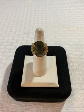 Green Elbaite Genuine Natural Tourmaline Statement Ring